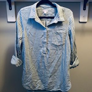 Merona half button-up shirt